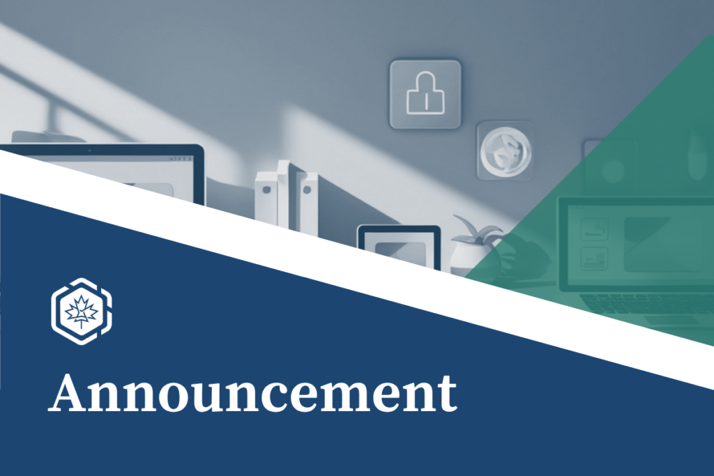 Announcement with CAWBL hexagon logo in white.